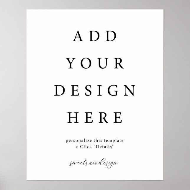 16x20" Vertikal/Portrait-Poster-Zeichen Poster (Vorne)