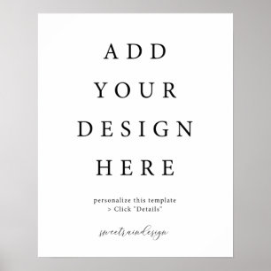 16x20" Vertikales/Porträtposter-Schild Poster