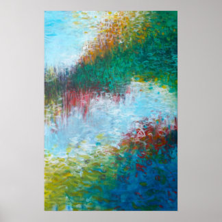 16x24 Triptychon Teil 3 Abstrakte Malerei Kunstdru Poster