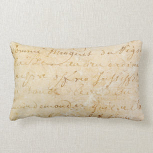 1700s Vintager französischer antiker Lendenkissen
