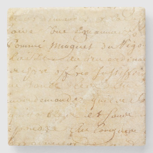 1700s Vintager französischer antiker Steinuntersetzer (Vorderseite)