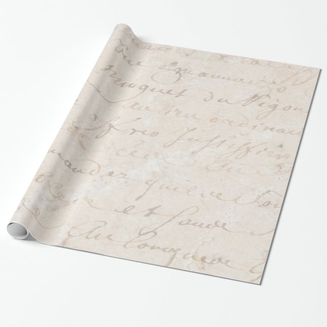 1700s Vintages französisches Retro Geschenkpapier (Ungerollt)