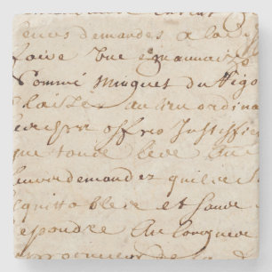 1700s Vintages französisches Steinuntersetzer