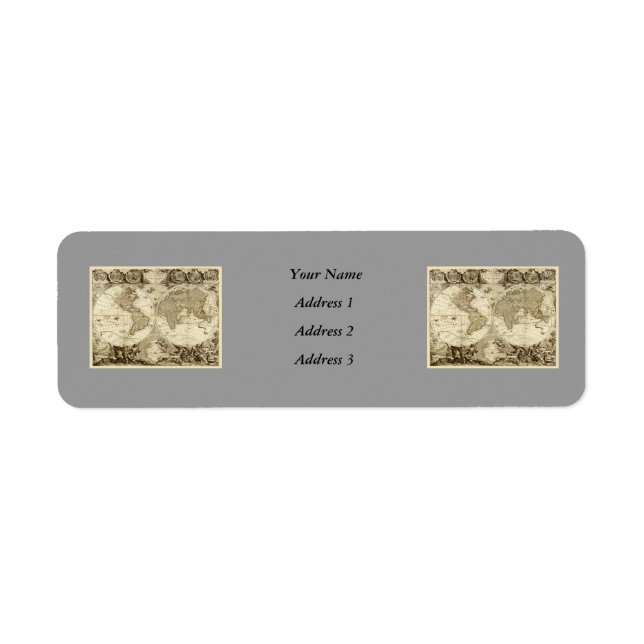 1708 World Map by Jean Baptiste Nolin (Vorne)