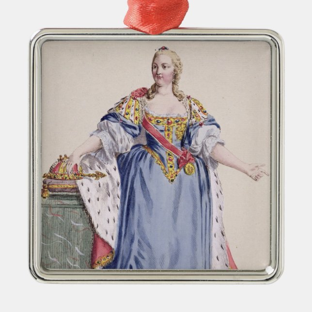(1717-80) Kaiserin Maria Theresa Österreich, von ' Ornament Aus Metall (Vorne)