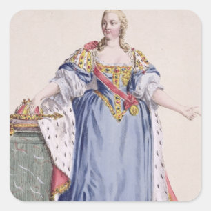 (1717-80) Kaiserin Maria Theresa Österreich, von  Quadratischer Aufkleber