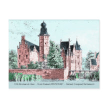 1729 A. de Haen Dutch Kasteel WESTERVELT Postcard