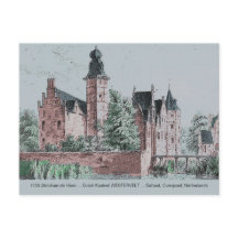 1729 A. de Haen Dutch Kasteel WESTERVELT Postcard