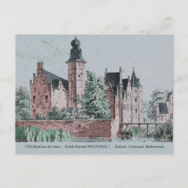 1729 A. de Haen Dutch Kasteel WESTERVELT Postcard Postkarte