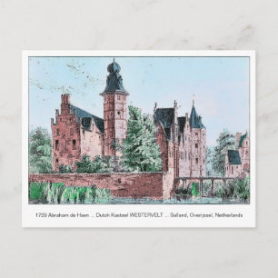 1729 A. de Haen Niederländisch Kasteel WESTERVELT Postkarte