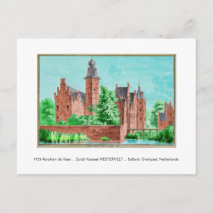 1729 A. de Haen Niederländisch Kasteel WESTERVELT  Postkarte