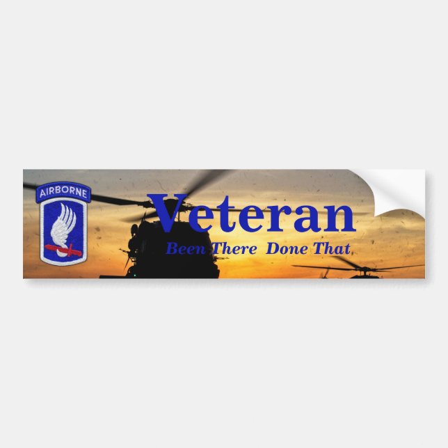 173. ABN BDE Im Flugzeug Himmelssoldaten Veteranen Autoaufkleber (Vorne)