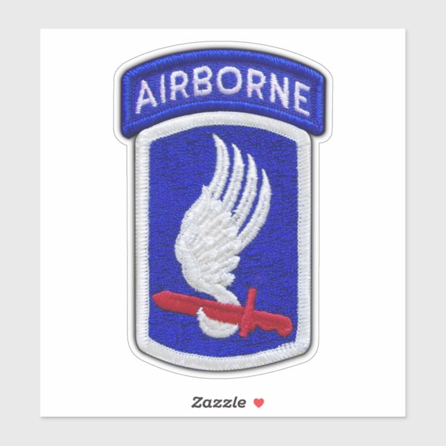 173. ABN Im Flugzeug Brigade Sky Soldiers Contour Aufkleber (Blatt)