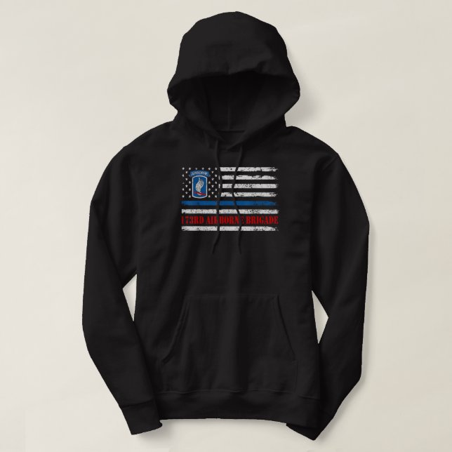 173. Im Flugzeug Brigade American Flag Shirt Veter (Design vorne)
