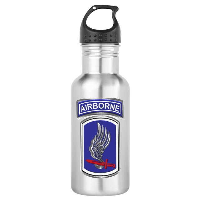 173. Im Flugzeug Brigade-Kampfmannschaft Edelstahlflasche (Vorderseite)