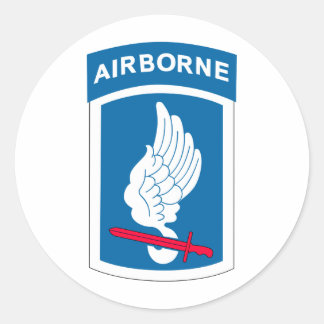 173. Im Flugzeug Brigade Runder Aufkleber