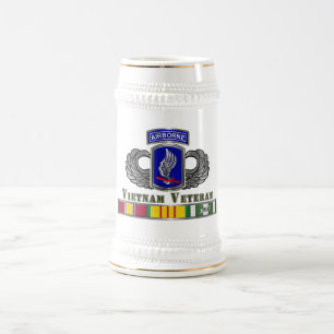 173. Im Flugzeug Brigade Vietnam Veteran Bierglas
