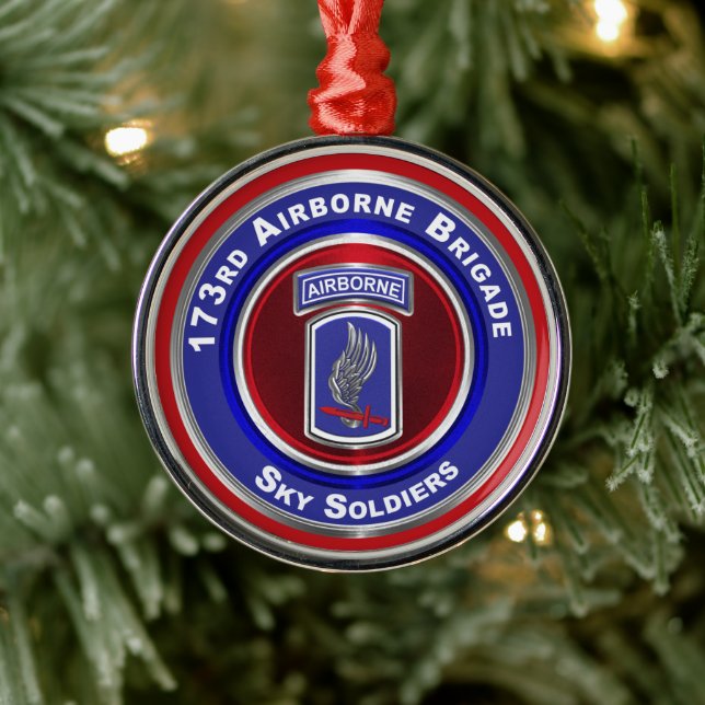 173. Im Flugzeug Brigade Weihnachten Ornament Aus Metall (Baum)