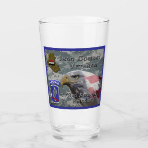 173. Luftlandebrigade Irak-Kombattant Veteran Glas
