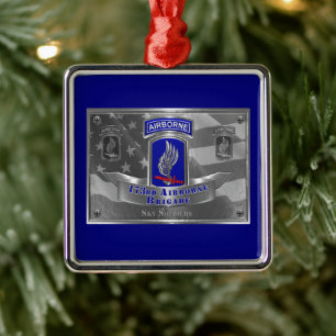 173. Luftlandebrigade Weihnachten Ornament Aus Metall
