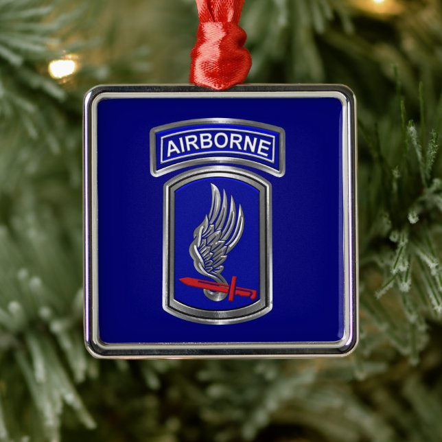 173rd Airborne Brigade Christmas Ornament Aus Metall (Baum)