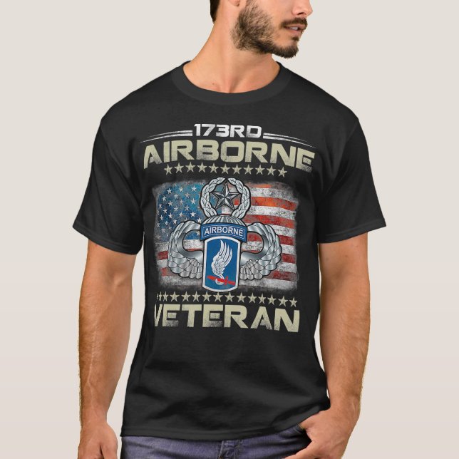 173rd Airborne Brigade Veteran U T-Shirt (Vorderseite)
