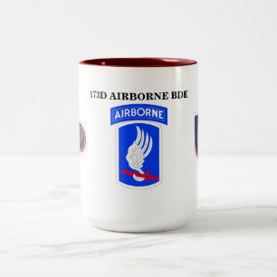 173RD IM FLUGZEUG BRIGADEN-TASSE ZWEIFARBIGE TASSE
