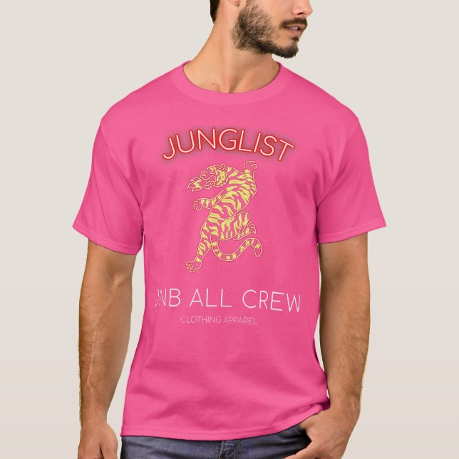 174 Bpm Drum N Bass Music Liquid Jungle Tiger Dnb T-Shirt (Vorderseite)