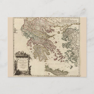 1752 Karte des antiken Griechenlands