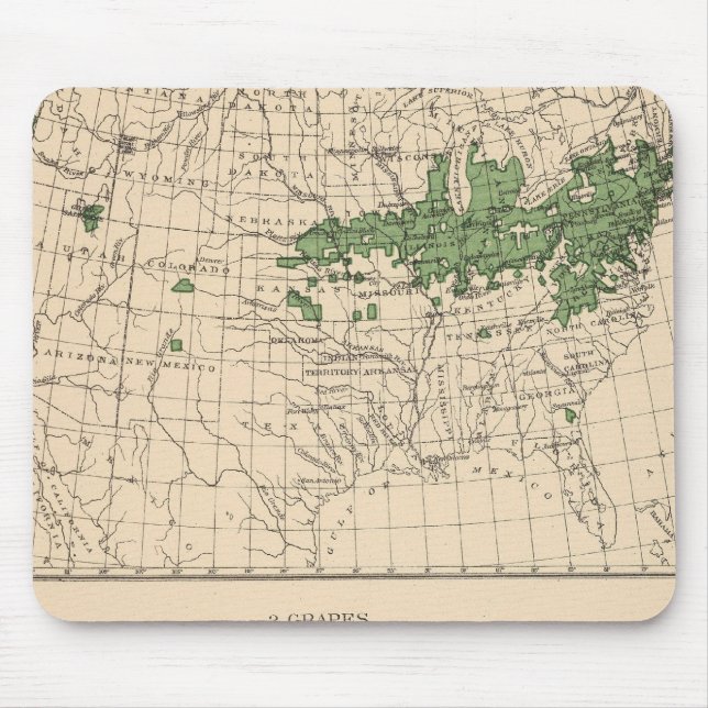 175 Kirschen, Weintrauben, Hauptregionen Mousepad (Vorne)