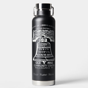 176 Black Metal Water Flasche