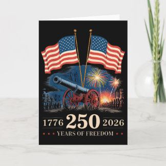 1776 2026 250 Jahre Freiheit 250. Amerikanisches J Karte
