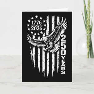 1776 2026 250 Jahre Patriotischer Adler Amerikanis Karte