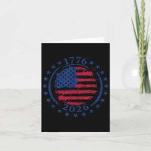 1776-2026 Amerikanische Flagge USA 250. Jubiläum M Karte
