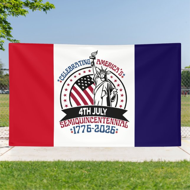 1776–2026 Patriotic Semiquincentennial Design Banner (Außenbereich)