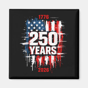 1776-2026 Patriotische amerikanische nge Flagge 25 Magnet