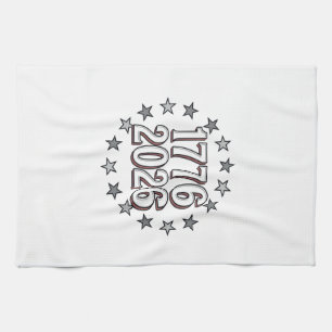 1776 2026 Patriotische Sterne Vintage Vektor Desig Geschirrtuch