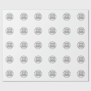 1776 2026 patriotische Sterne Vintage-Vektordesign Geschenkpapier