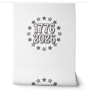 1776 2026 Patriotische Sterne Vintage-Vektordesign Tapete