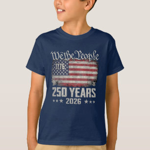 1776–2026 Patriotisches Halbquincentennial-Grafik T-Shirt