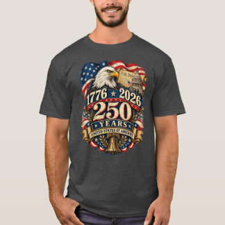 1776–2026 Vintage 250 Jahre USA Patriotisches T-Sh T-Shirt