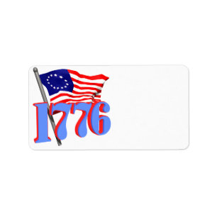 1776 ADRESSAUFKLEBER