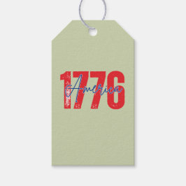 '1776 America' 250. Geburtstag Soft Sage Grün 4. J Geschenkanhänger