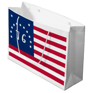 1776 American Battlefield Flag Benningtons Banner Große Geschenktüte