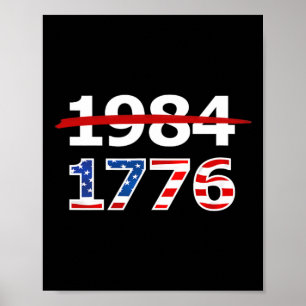 1776 American Patriot Design Company Resist 1984 R Poster