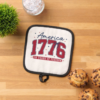 1776 Amerika 250 Jahre Freiheit Topflappen
