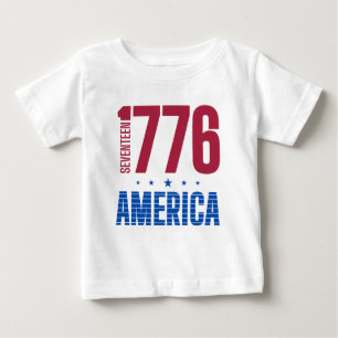 1776 Amerika 250 Jahre historische Freiheit Baby T-shirt