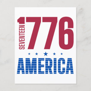 1776 Amerika 250 Jahre historische Freiheit Flyer