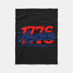 1776 Amerika 250 Jahre jung  Fleecedecke