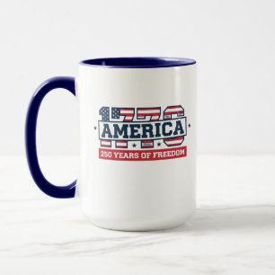 1776 Amerika 250 Jahre Patriotisches USA-Jubiläu Tasse